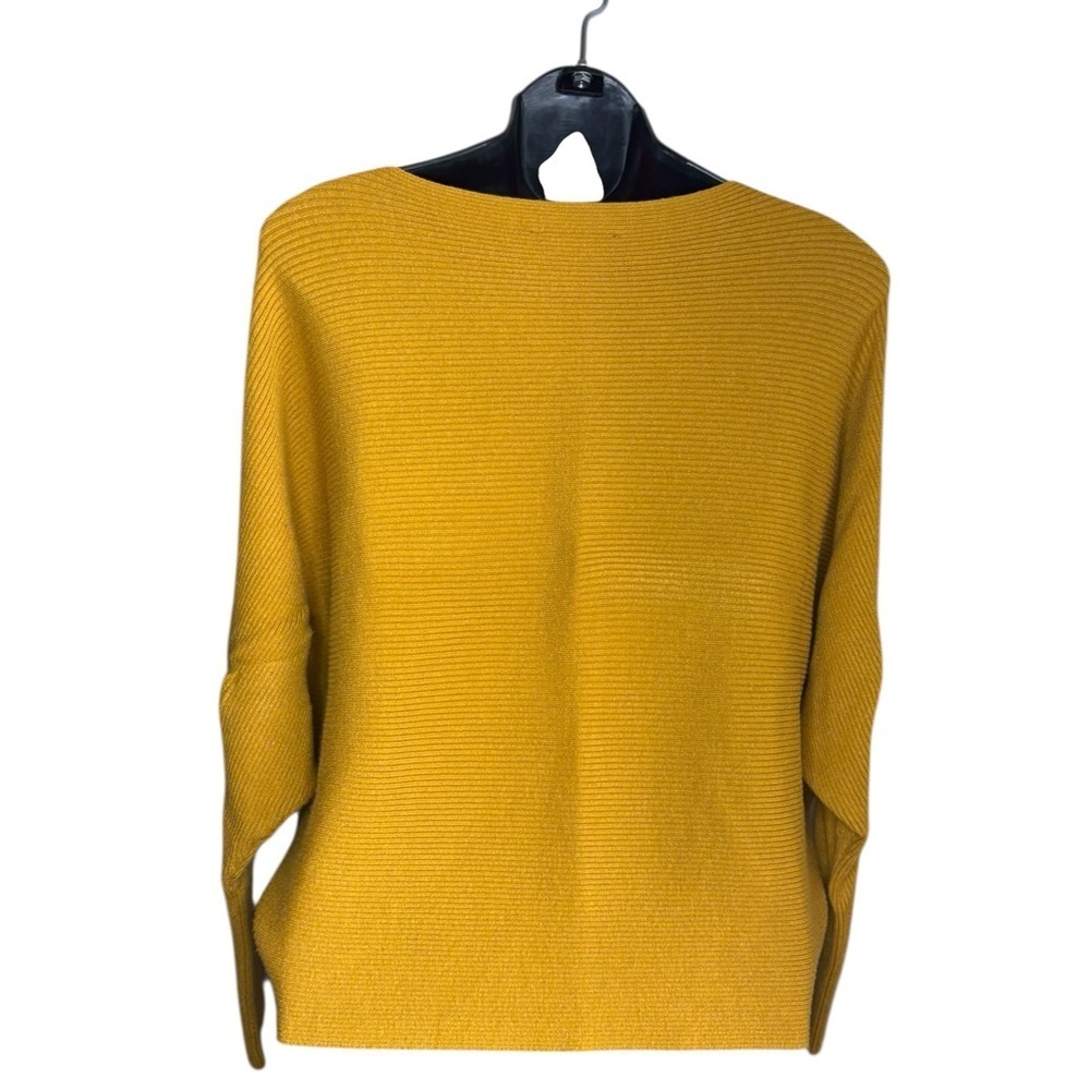 Faith & Zoe Tibi Dolman Sleeve Ribbed
Sweater Yellow batwing sz M preloved - Picture 2 of 8